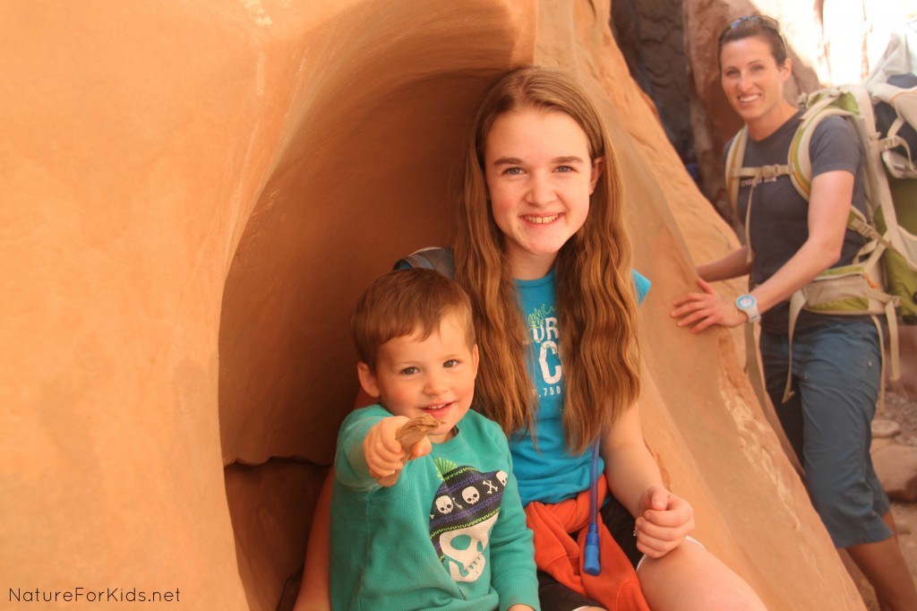 Moab kids hiking 2