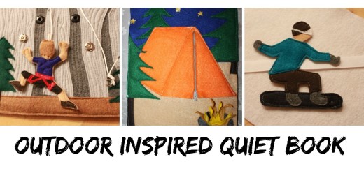 outdoor inspired quiet book for kids